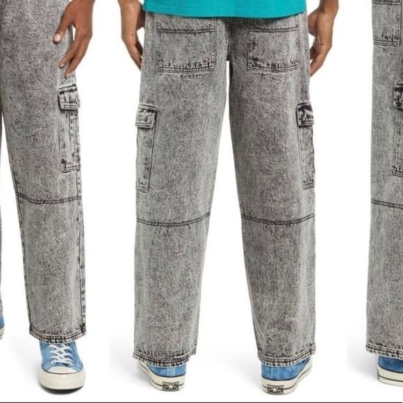 BP. BE PROUD Gender Inclusive Denim Cargo Pants Sizes S, XS - Picture 6 of 8
